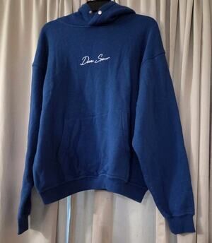Darc Sport Wolves Blue Cursive Hoodie NFGU Gothic Back S Limited /1000 Rare